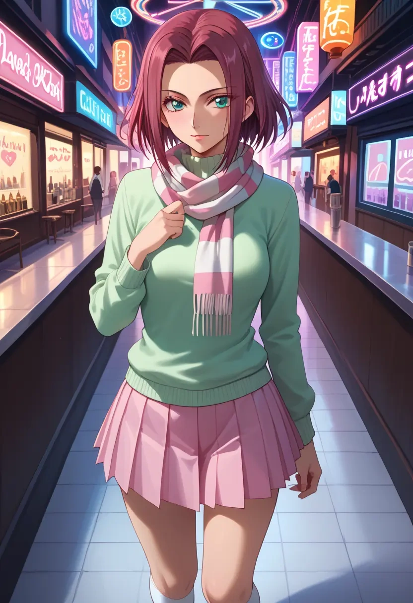 code_geass,kallen_stadtfeld,spring,student uniform,knit sweater  - 