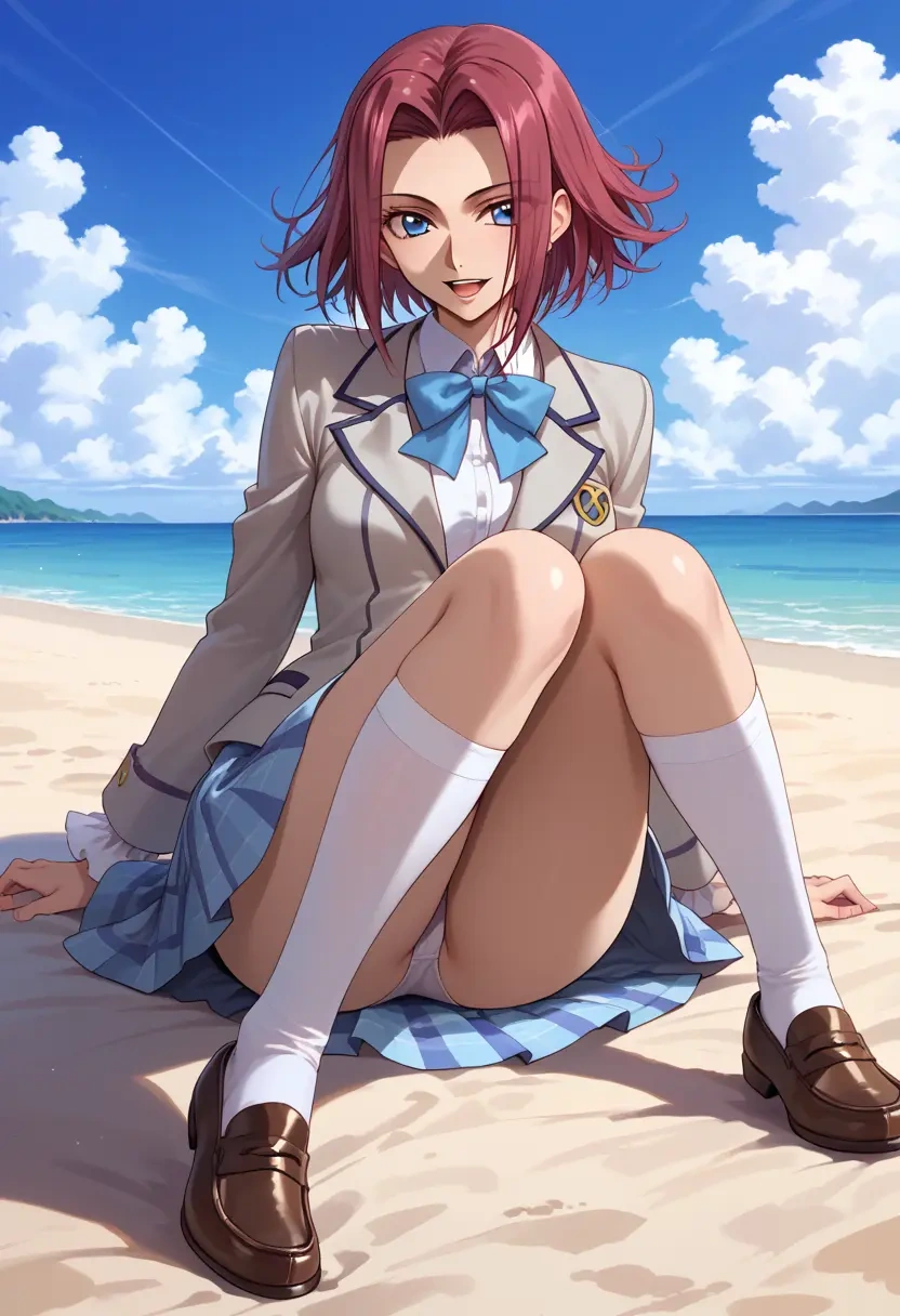 code_geass,kallen_stadtfeld,spring,student uniform,blazer  - 