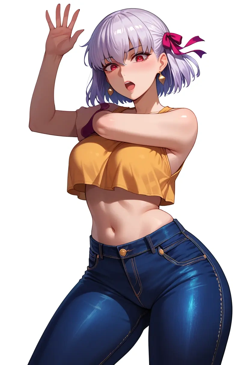 fate_(series),kama_(fate),crop top  - 