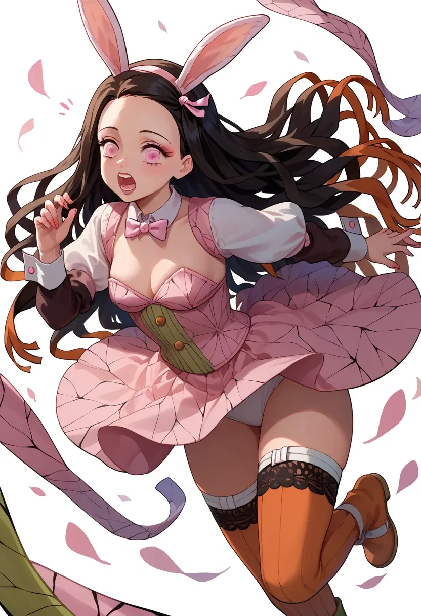 kimetsu_no_yaiba,kamado_nezuko,bunny girl  - 