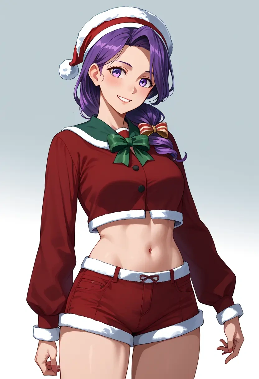 kantai_collection,kamikaze_(kancolle),Christmas,red velvet shorts  - 