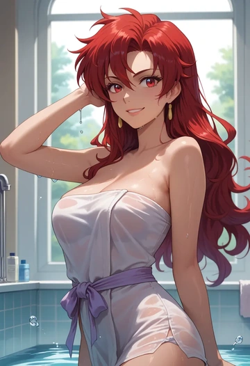 tengen_toppa_gurren_lagann,kamina_(ttgl),towel,sexy  - AI generated anime art