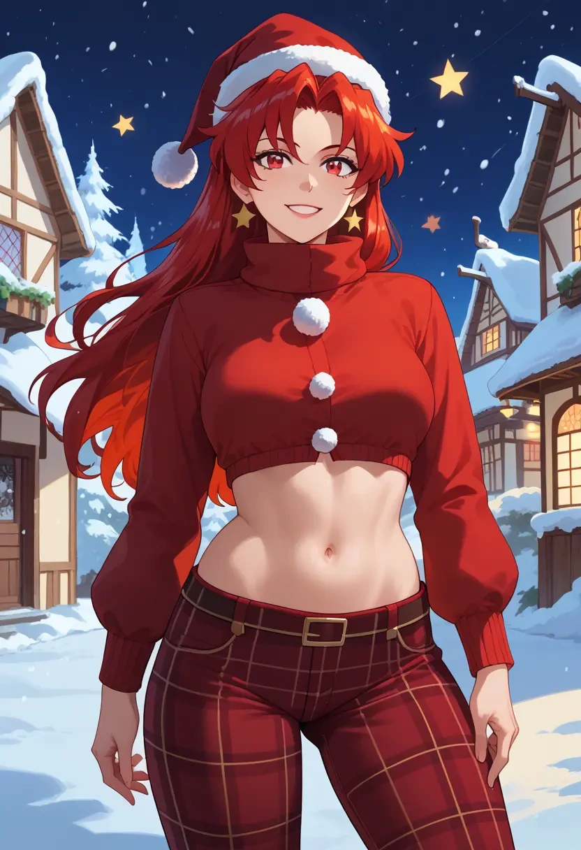 tengen_toppa_gurren_lagann,kamina_(ttgl),Christmas,plaid trousers  - 