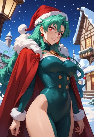 tengen_toppa_gurren_lagann,kamina_(ttgl),Christmas,dress  - AI generated anime art