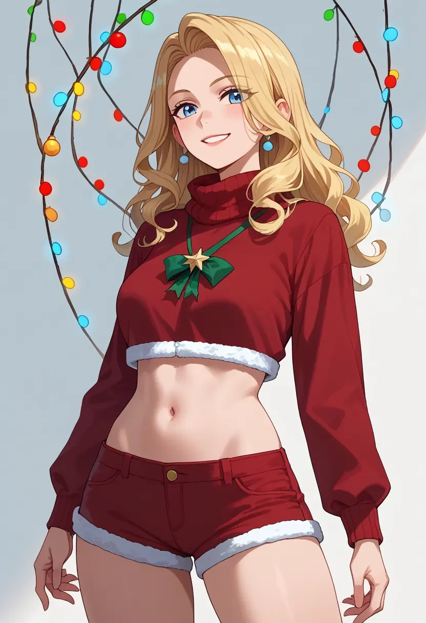 air_(visual_novel),kamio_misuzu,Christmas,red velvet shorts  - 