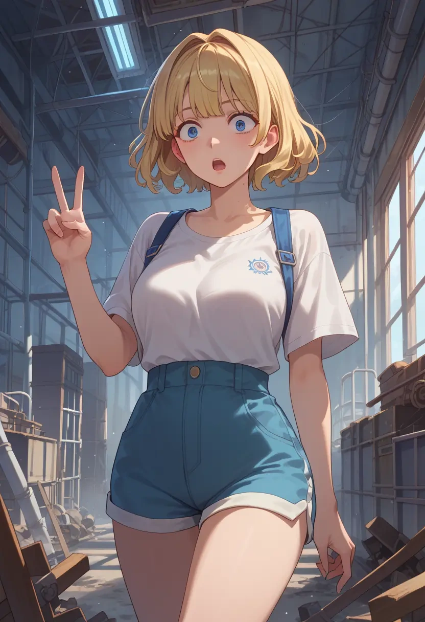 air_(visual_novel),kamio_misuzu,jogger shorts,oversized tank  - 