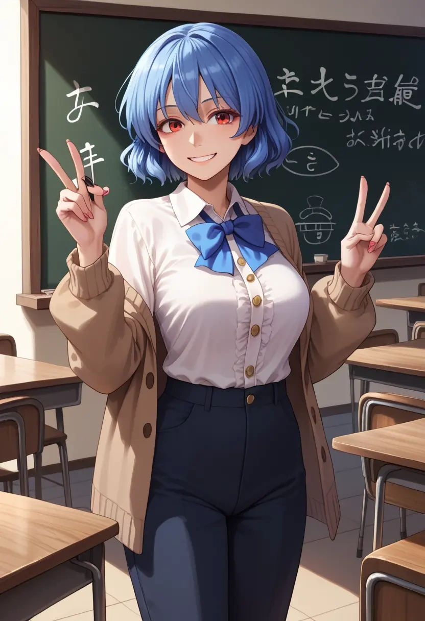 touhou,kamishirasawa_keine,teacher, sweater  - 