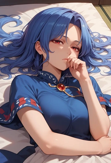 touhou,kamishirasawa_keine,pajamas  - AI generated anime art