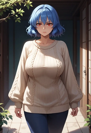 touhou,kamishirasawa_keine,sweater  - AI generated anime art