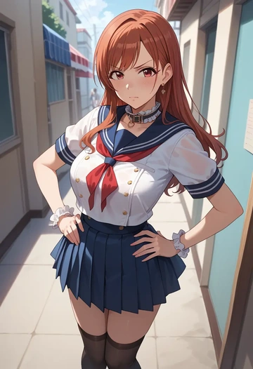 idolmaster,kamiya_nao,sailor, uniform  - AI generated anime art