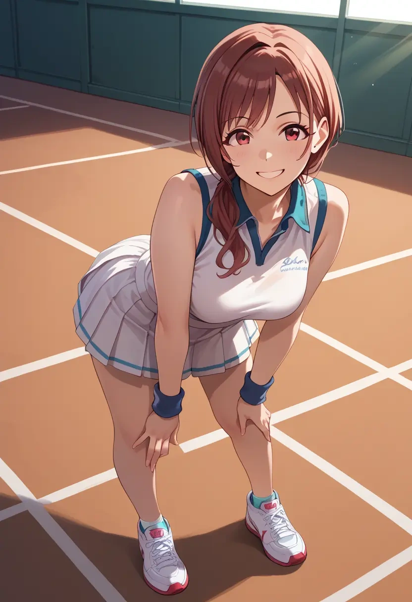 idolmaster,kamiya_nao,tennis skirt  - 