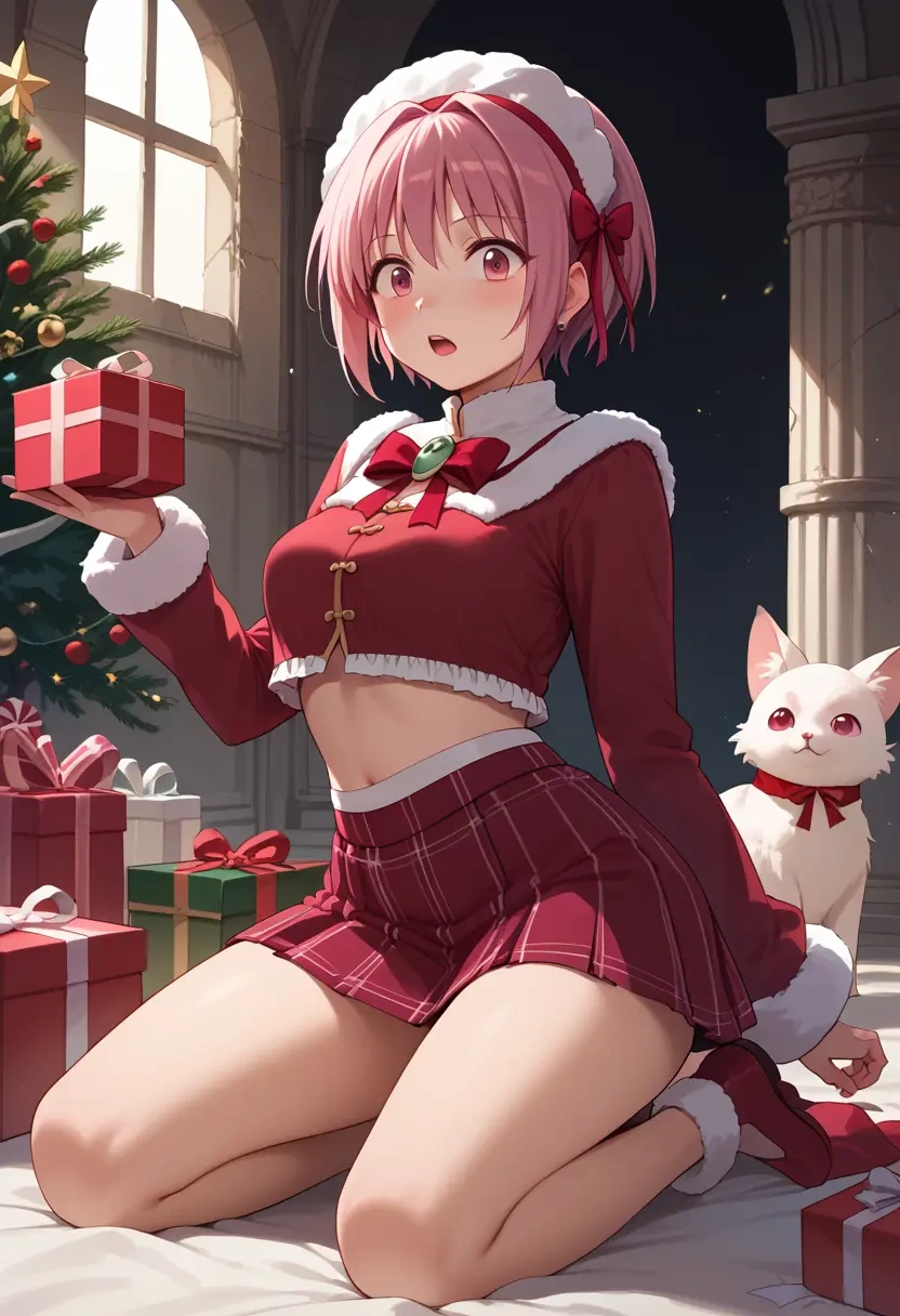 mahou_shoujo_madoka_magica,kaname_madoka,Christmas,skirt  - 