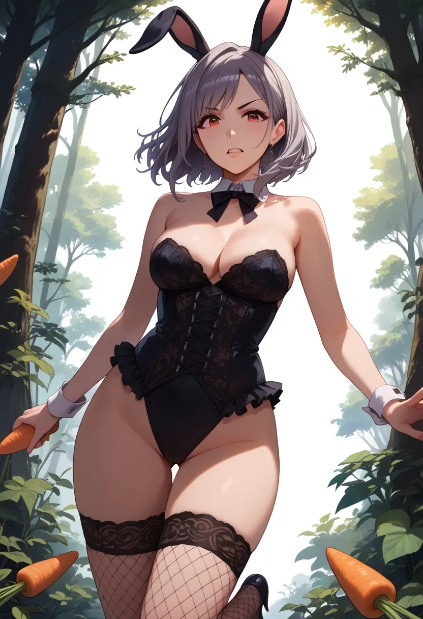 idolmaster,kanzaki_ranko,bunny girl, sexy,stockings  - 