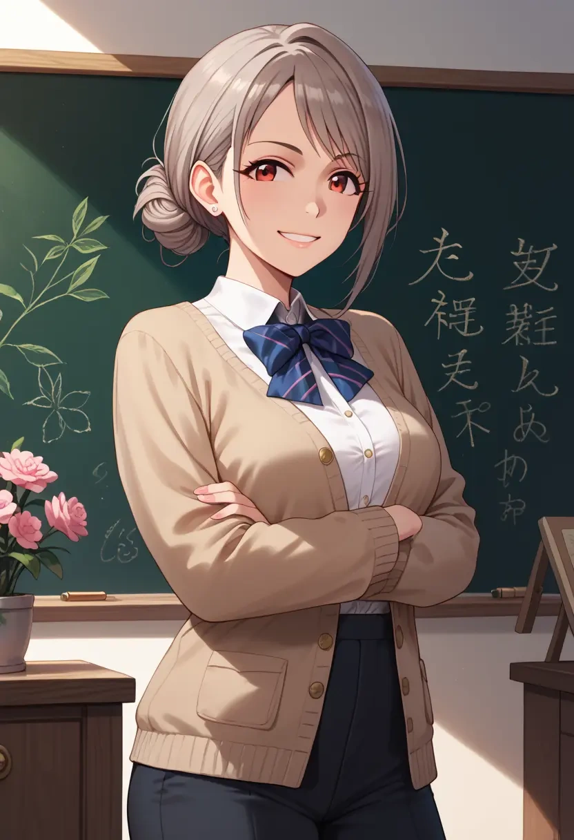 idolmaster,kanzaki_ranko,teacher, sweater  - 