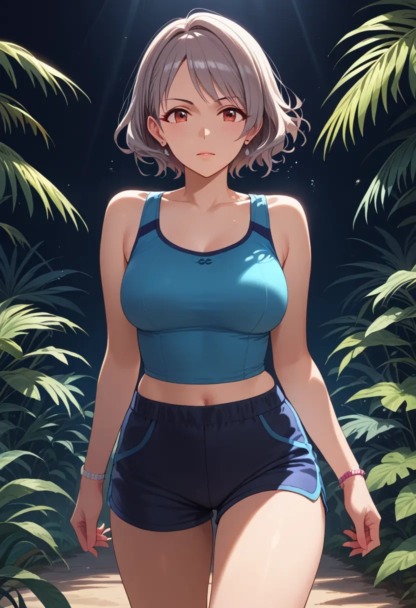 idolmaster,kanzaki_ranko,athletic,shorts,sexy  - 