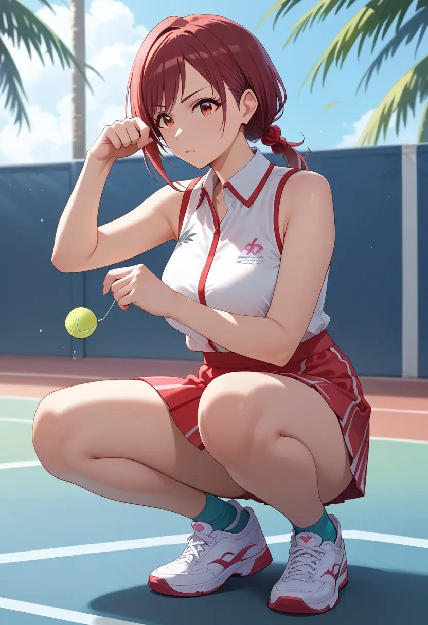 idolmaster,kanzaki_ranko,tennis skirt  - 