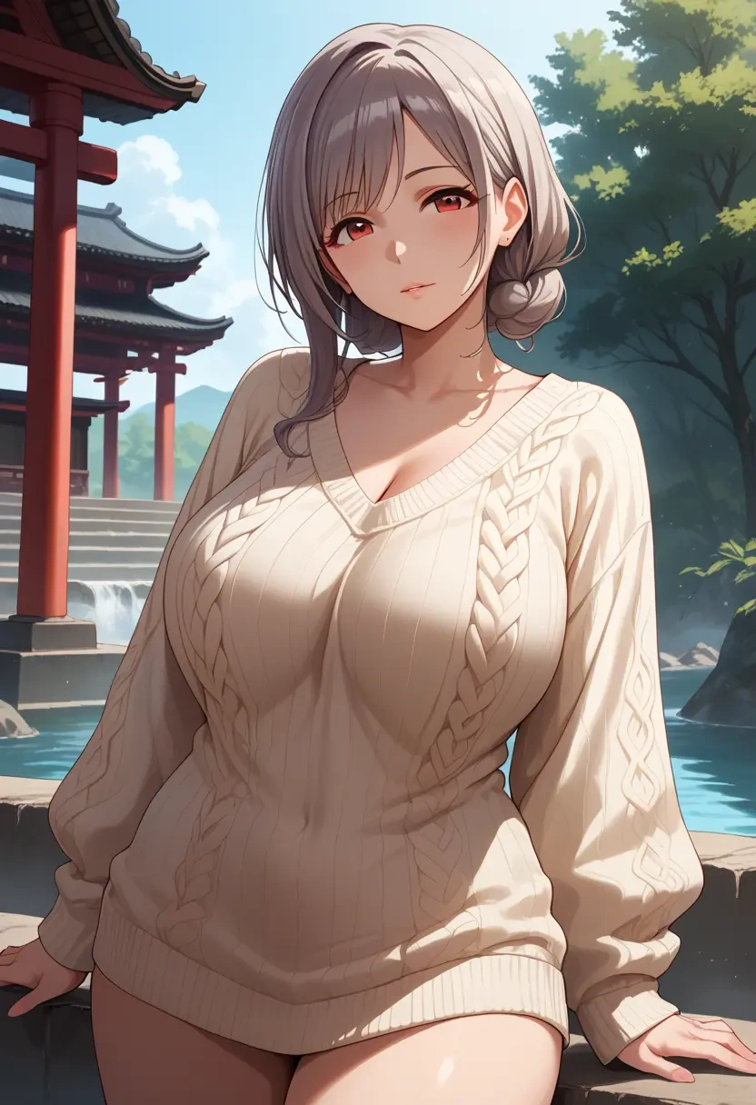 idolmaster,kanzaki_ranko,sweater  - 