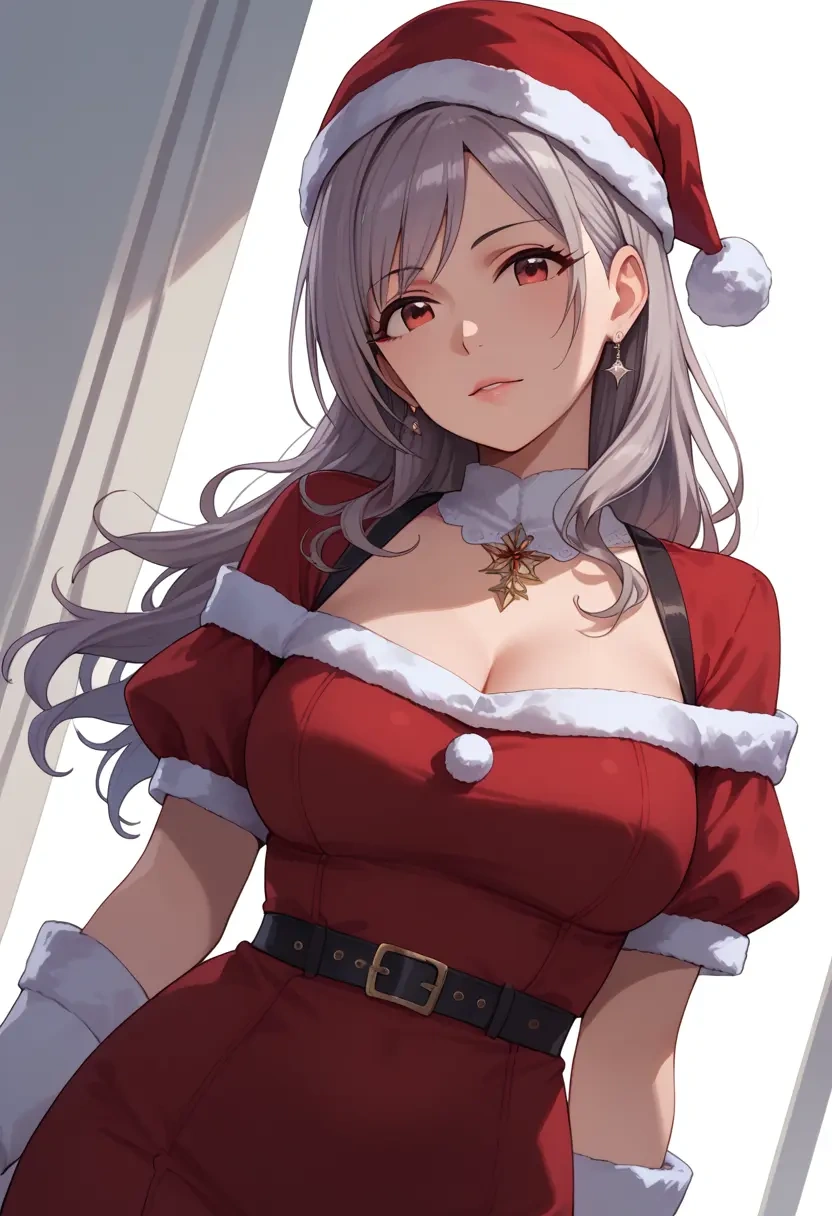 idolmaster,kanzaki_ranko,Christmas,red velvet dress  - 