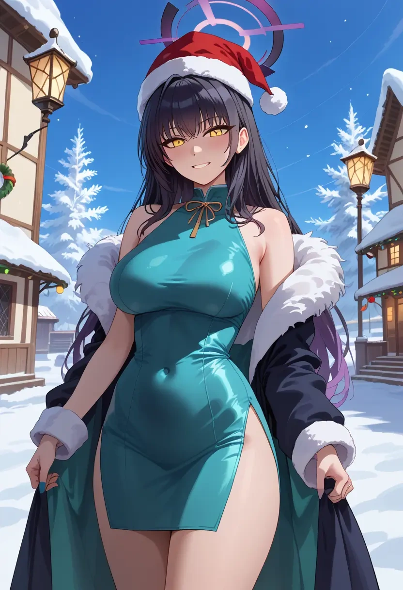 blue_archive,karin_(blue_archive),Christmas,dress  - 