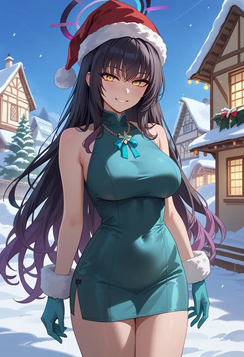 blue_archive,karin_(blue_archive),Christmas,dress  - 