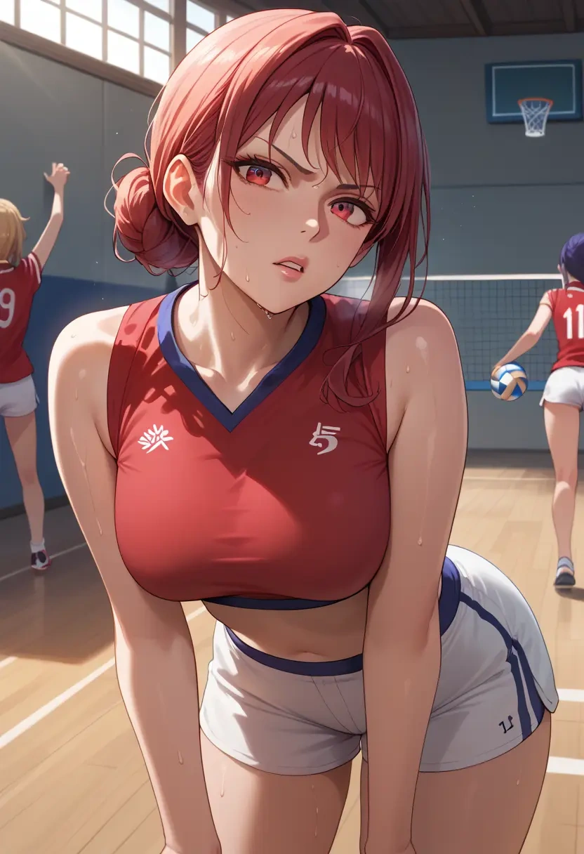 utau,kasane_teto,volleyball uniform  - 