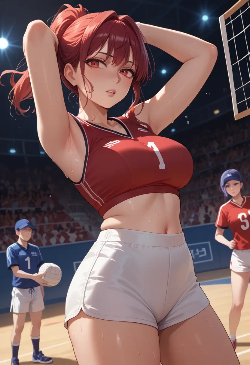 utau,kasane_teto,volleyball uniform  - 