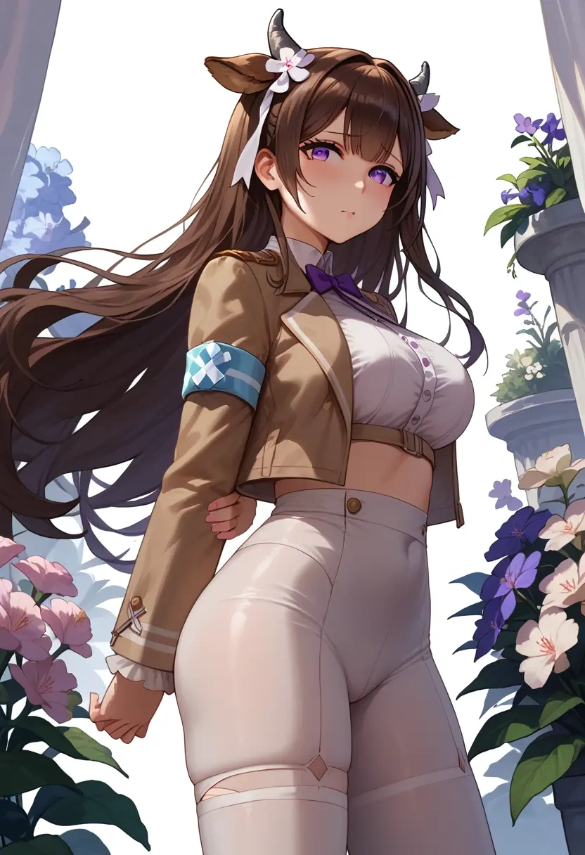 azur_lane,kashino_(azur_lane),denim jacket,cropped,leather leggings  - 