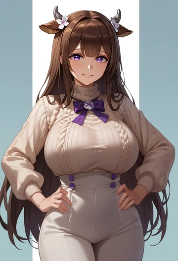 azur_lane,kashino_(azur_lane),sweater  - AI generated anime art