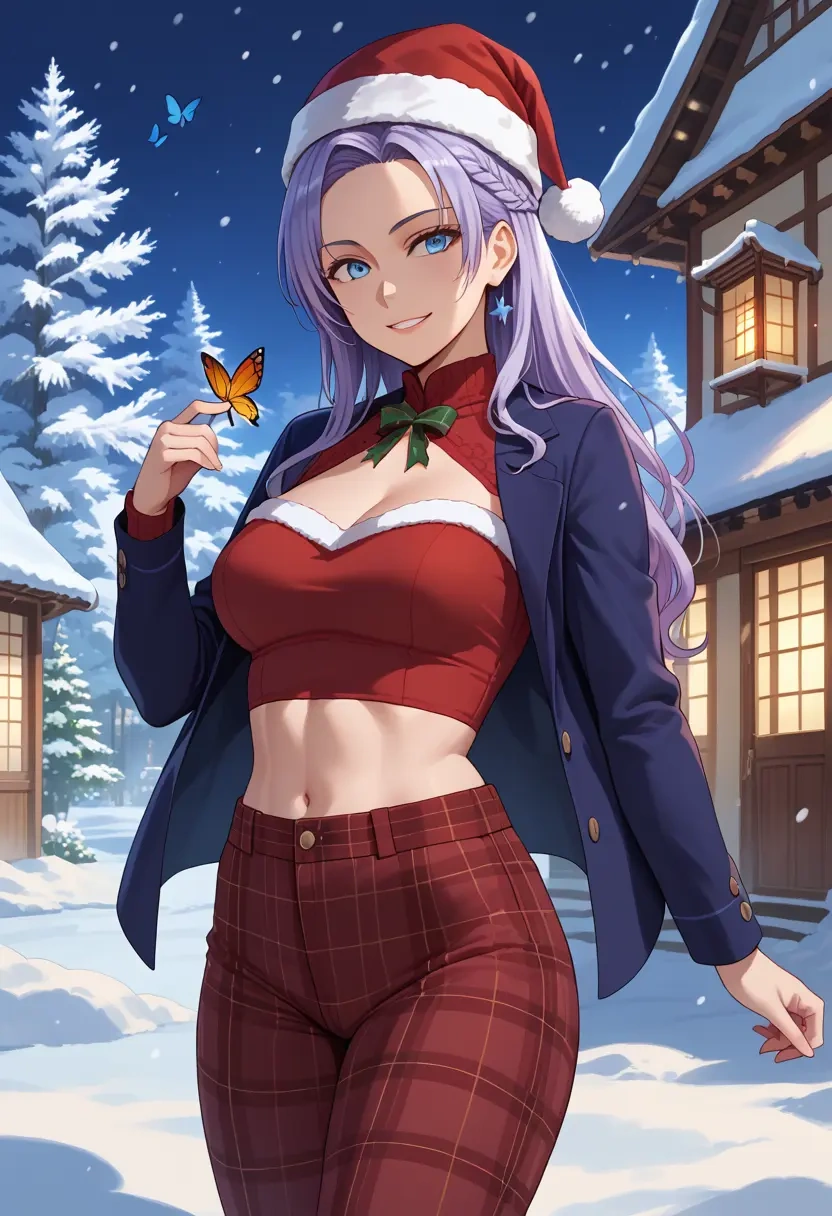 boku_wa_tomodachi_ga_sukunai,kashiwazaki_sena,Christmas,plaid trousers  - 