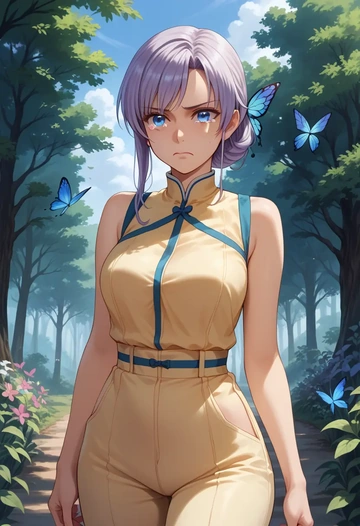 boku_wa_tomodachi_ga_sukunai,kashiwazaki_sena,jumpsuit,sleeveless,flare pants  - AI generated anime art