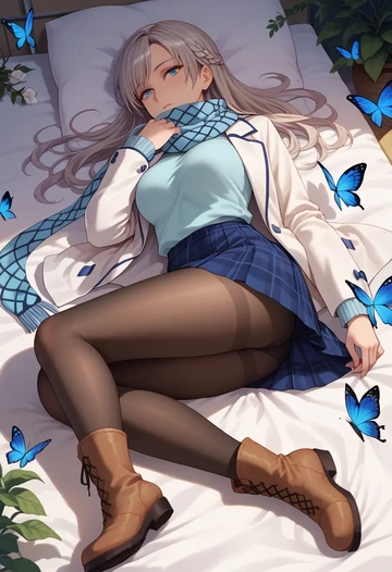 boku_wa_tomodachi_ga_sukunai,kashiwazaki_sena,winter,student uniform,down jacket  - AI generated anime art