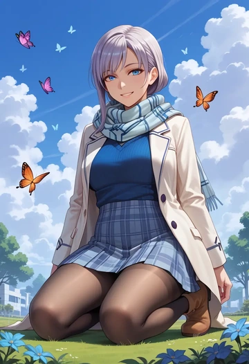 boku_wa_tomodachi_ga_sukunai,kashiwazaki_sena,winter,student uniform,down jacket  - AI generated anime art