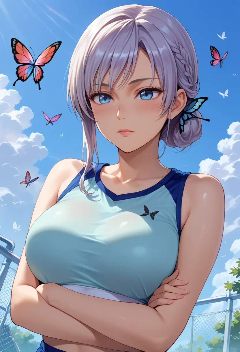 boku_wa_tomodachi_ga_sukunai,kashiwazaki_sena,sports crop,high-waisted shorts  - 