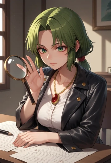 touhou,kasodani_kyouko,detective  - AI generated anime art