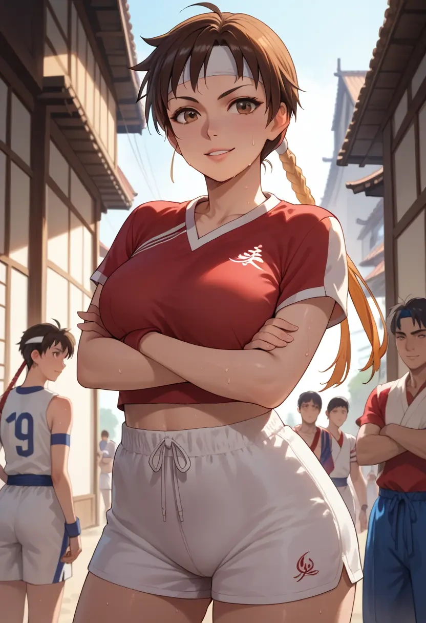 street_fighter,kasugano_sakura,volleyball uniform  - 