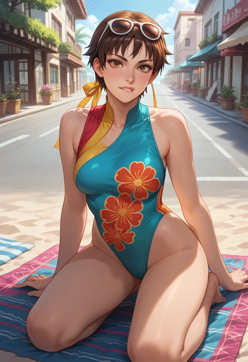 street_fighter,kasugano_sakura,swimsuit,sexy  - 