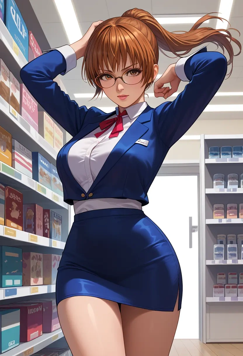 dead_or_alive,kasumi_(doa),OL, glasses,  - 