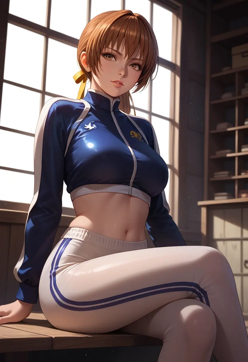 dead_or_alive,kasumi_(doa),athletic,track suit  - 