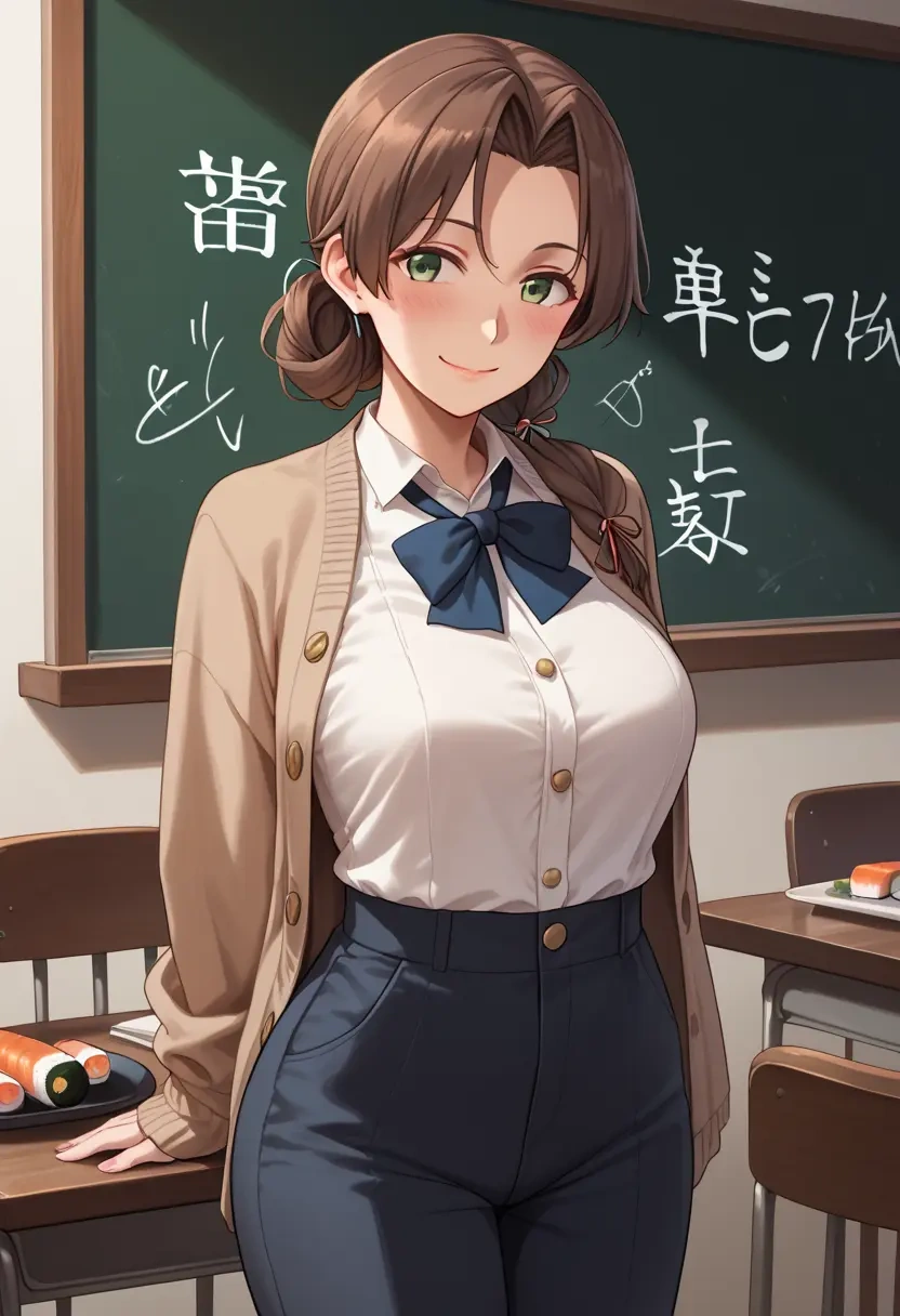 kantai_collection,katori_(kancolle),teacher, sweater  - 