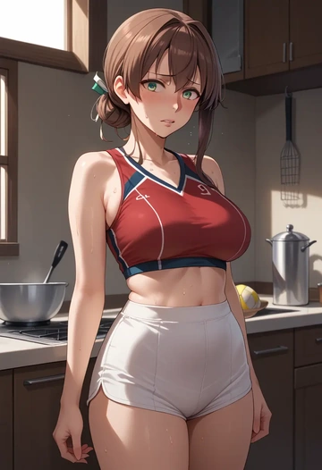 kantai_collection,katori_(kancolle),volleyball uniform  - AI generated anime art