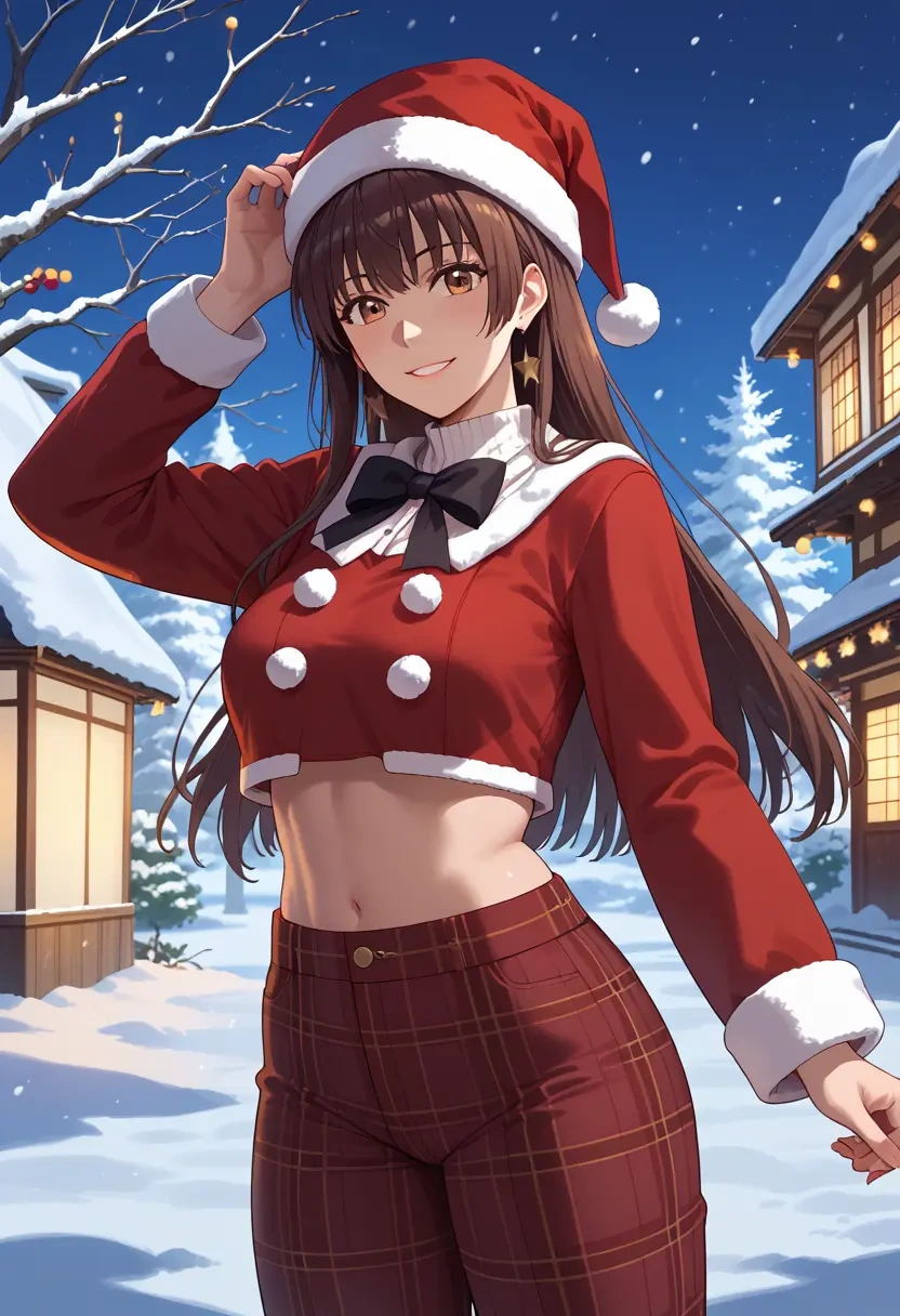 saenai_heroine_no_sodatekata,katou_megumi,Christmas,plaid trousers  - 