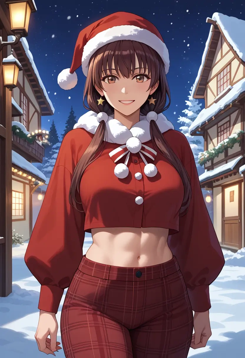 saenai_heroine_no_sodatekata,katou_megumi,Christmas,plaid trousers  - 