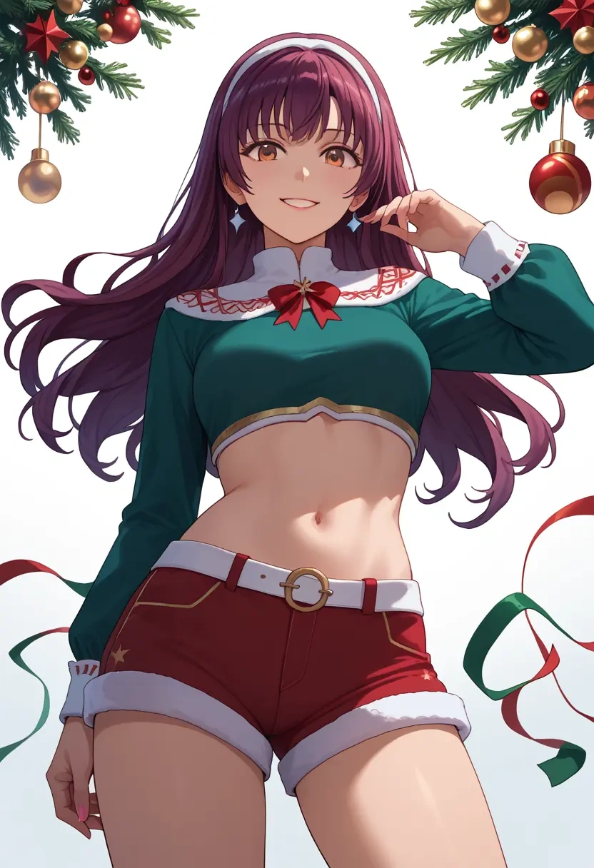 saenai_heroine_no_sodatekata,katou_megumi,Christmas,red velvet shorts  - 