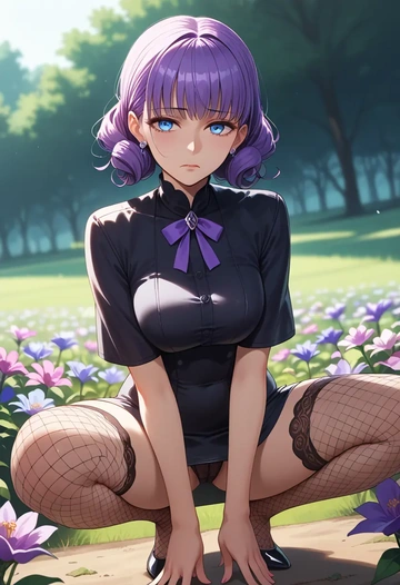 fate_(series),katsushika_hokusai_(fate),secretary,stockings,sexy, panties  - AI generated anime art