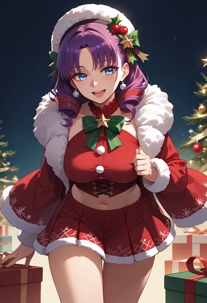 fate_(series),katsushika_hokusai_(fate),Christmas,skirt  - 