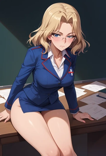 girls_und_panzer,katyusha_(girls_und_panzer),OL  - AI generated anime art