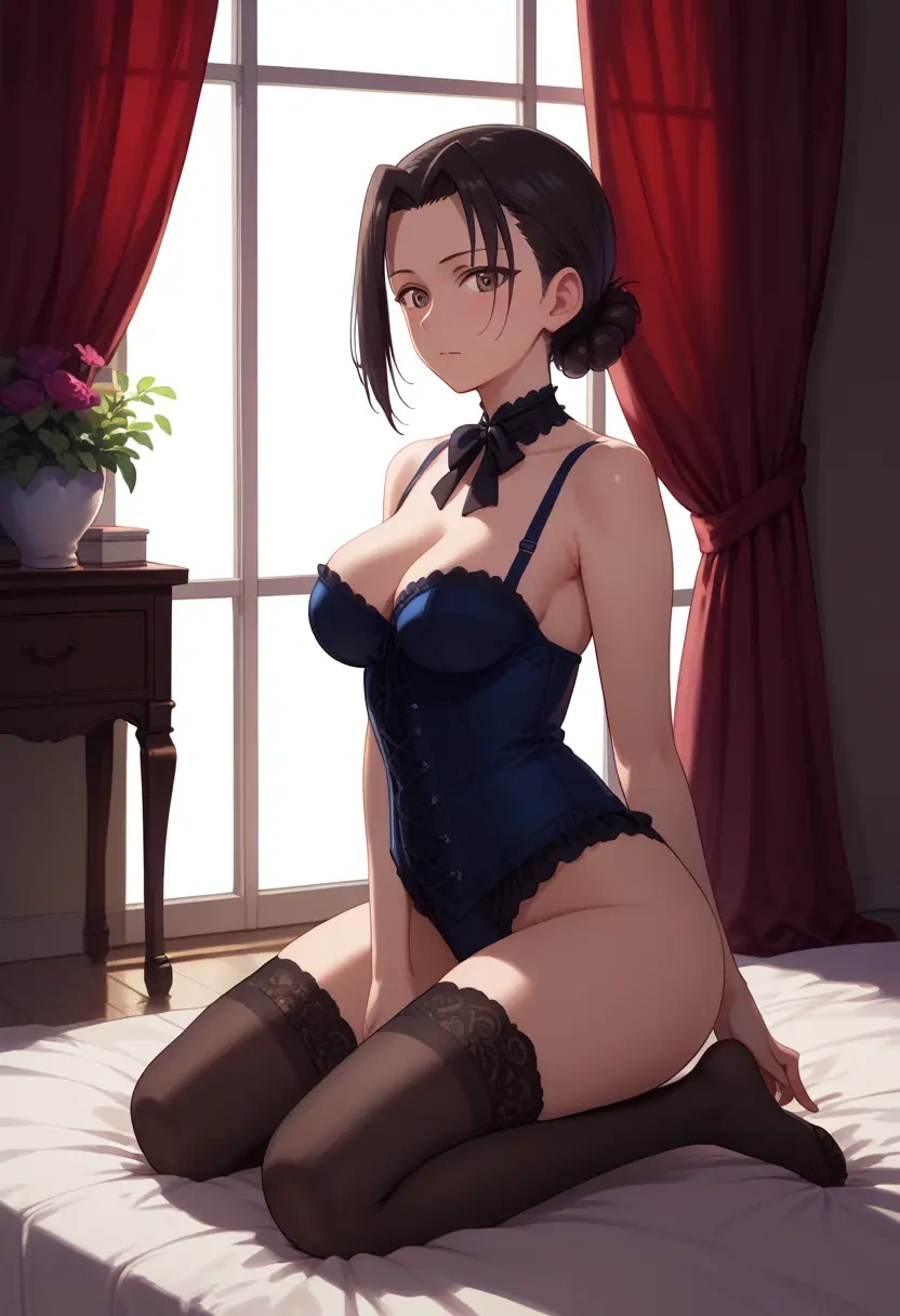 girls_und_panzer,kawashima_momo,Victorian-era,stockings,sexy  - 