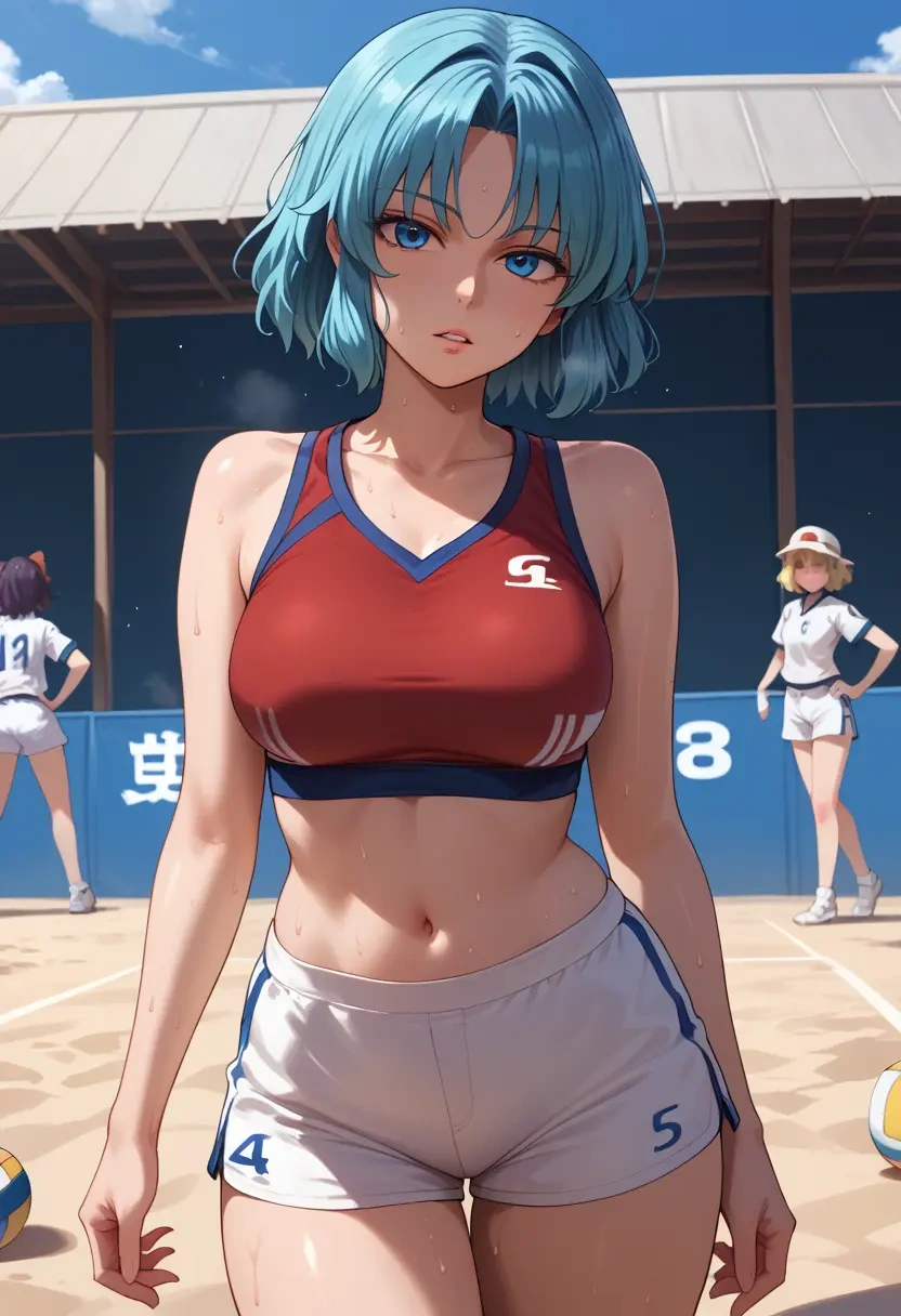 touhou,kawashiro_nitori,volleyball uniform  - 