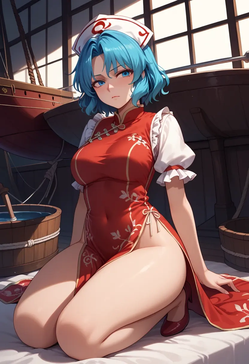 touhou,kawashiro_nitori,qipao  - 