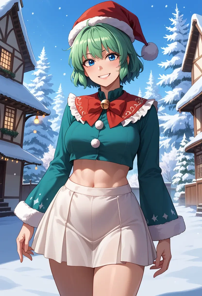 touhou,kawashiro_nitori,Christmas,dress  - 